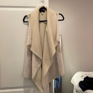 Cozy, long-line vest. Size Small.